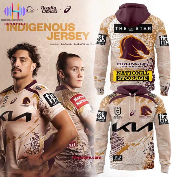Brisbane Broncos Deadly Choices Indigenous Jersey 2025 Limited Edition Hoodie