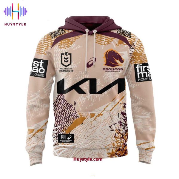 Brisbane Broncos Deadly Choices Indigenous Jersey 2025 Limited Edition Hoodie