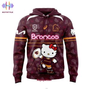 Brisbane Broncos Hello Kitty 2025 New Limited Edition Hoodie