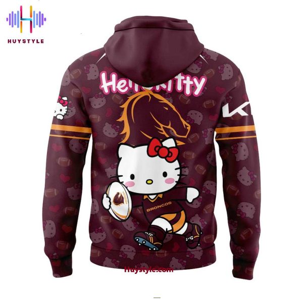 Brisbane Broncos Hello Kitty 2025 New Limited Edition Hoodie