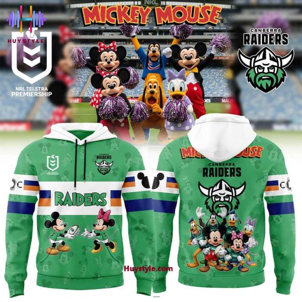 Canberra Raiders Mickey Mouse 2025 Limited Edition Hoodie