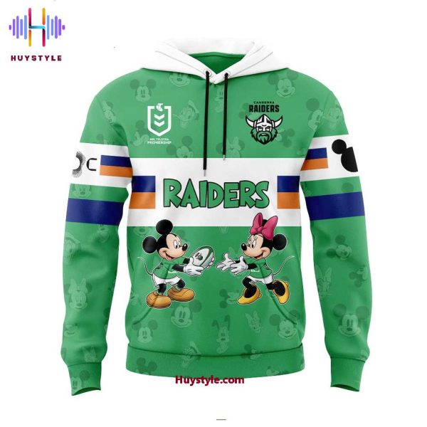 Canberra Raiders Mickey Mouse 2025 Limited Edition Hoodie