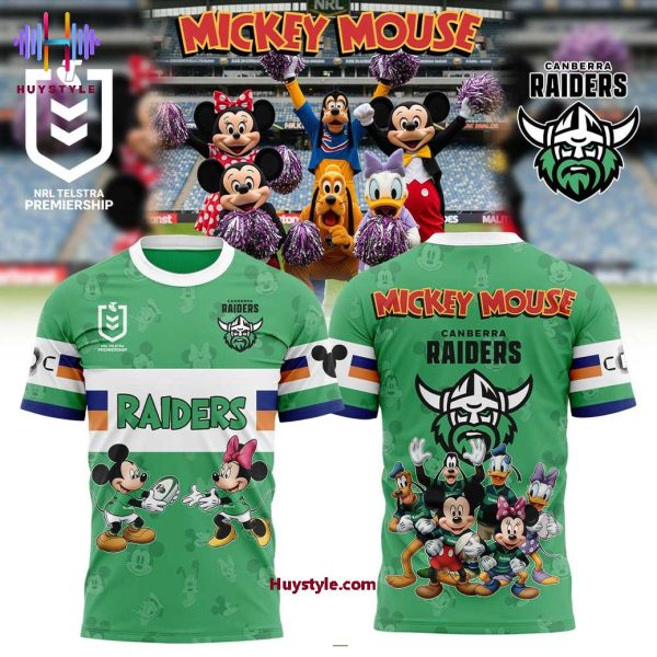 Canberra Raiders Mickey Mouse 2025 Limited Edition Hoodie