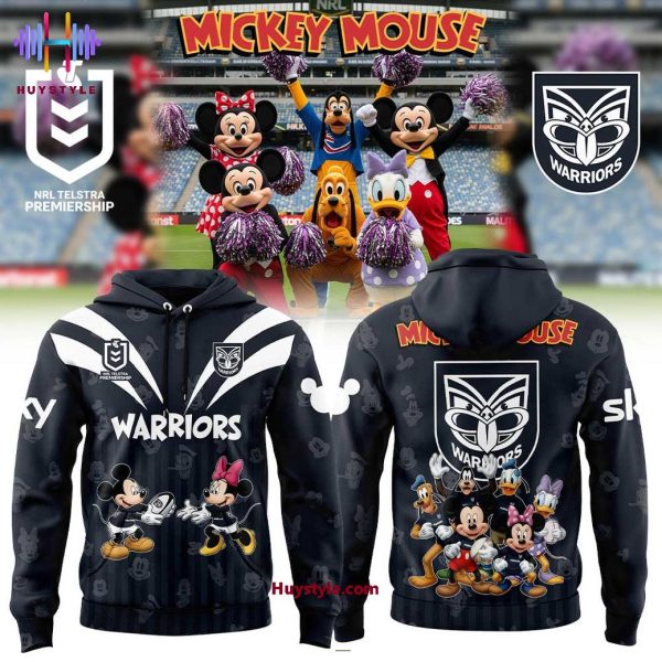 New Zealand Warriors Mickey Mouse 2025 Limited Edition Hoodie