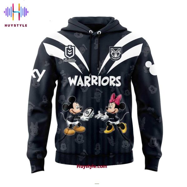 New Zealand Warriors Mickey Mouse 2025 Limited Edition Hoodie