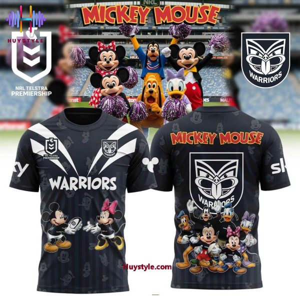 New Zealand Warriors Mickey Mouse 2025 Limited Edition Hoodie