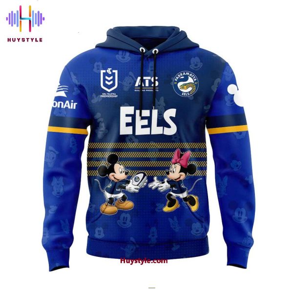 Parramatta Eels Mickey Mouse 2025 Limited Edition Hoodie