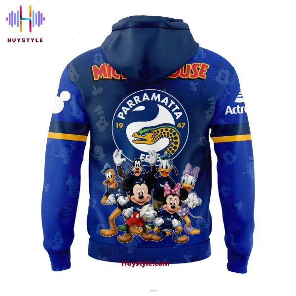Parramatta Eels Mickey Mouse 2025 Limited Edition Hoodie