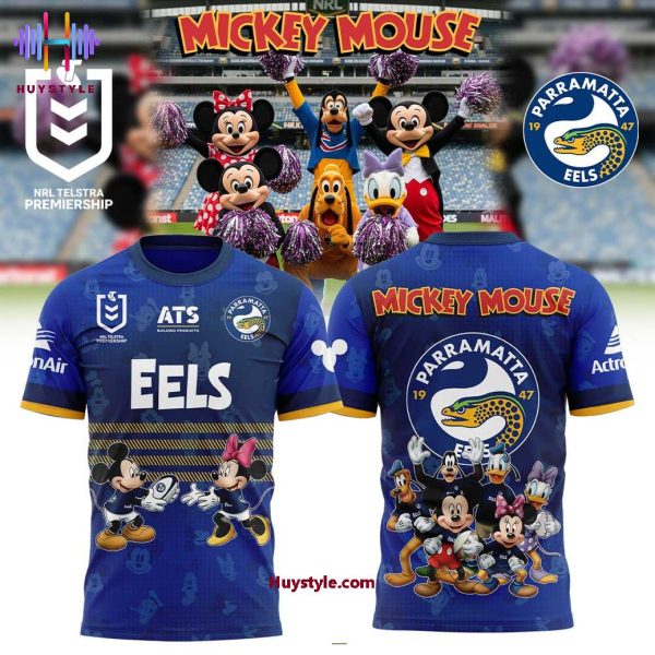 Parramatta Eels Mickey Mouse 2025 Limited Edition Hoodie