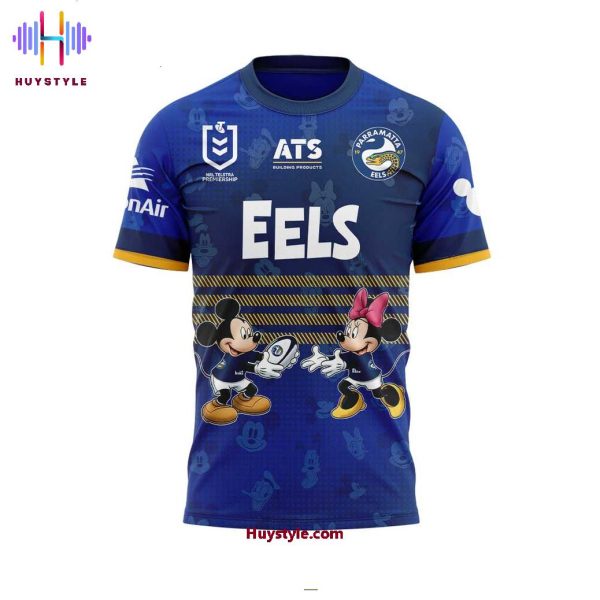 Parramatta Eels Mickey Mouse 2025 Limited Edition Hoodie