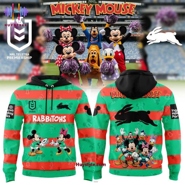 South Sydney Rabbitohs Mickey Mouse 2025 Limited Edition Hoodie