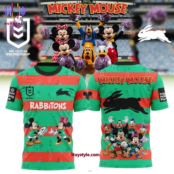 South Sydney Rabbitohs Mickey Mouse 2025 Limited Edition Hoodie