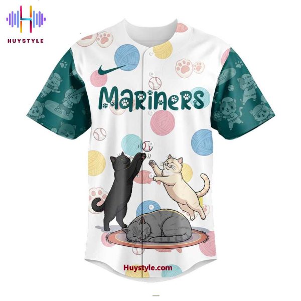 Seattle Mariners Happy International Cat Day! 2025 Special Edition Baseball Jersey