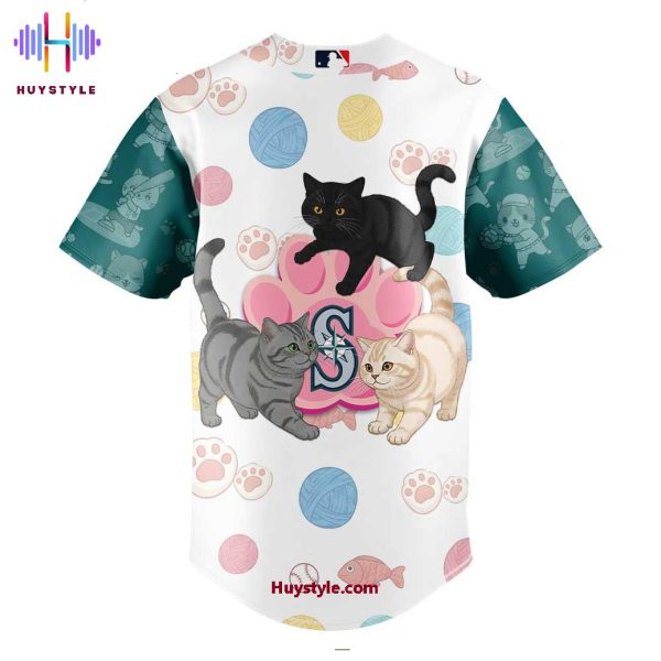 Seattle Mariners Happy International Cat Day! 2025 Special Edition Baseball Jersey