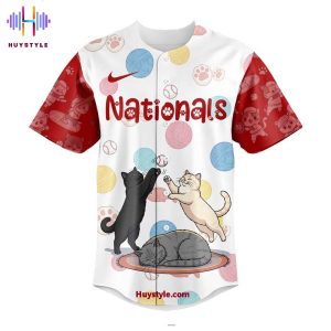 Washington Nationals Happy International Cat Day! 2025 Special Edition Baseball Jersey