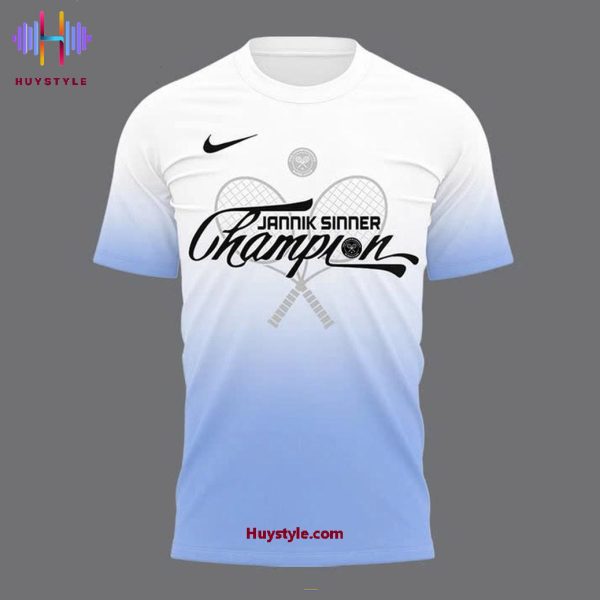 Jannik Sinner 2025 Wimbledon Champions Special Edition 3D T-Shirt