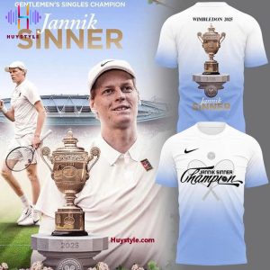 Jannik Sinner 2025 Wimbledon Champions Special Edition 3D T-Shirt