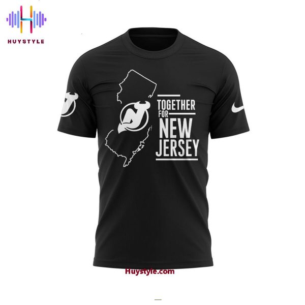 New Jersey Devils Together For New Jersey Straight Up New Jersey 2025 3D T-Shirt
