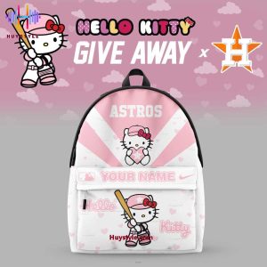 Houston Astros Hello Kitty Give Away Custom Name Limited Edition Backpack
