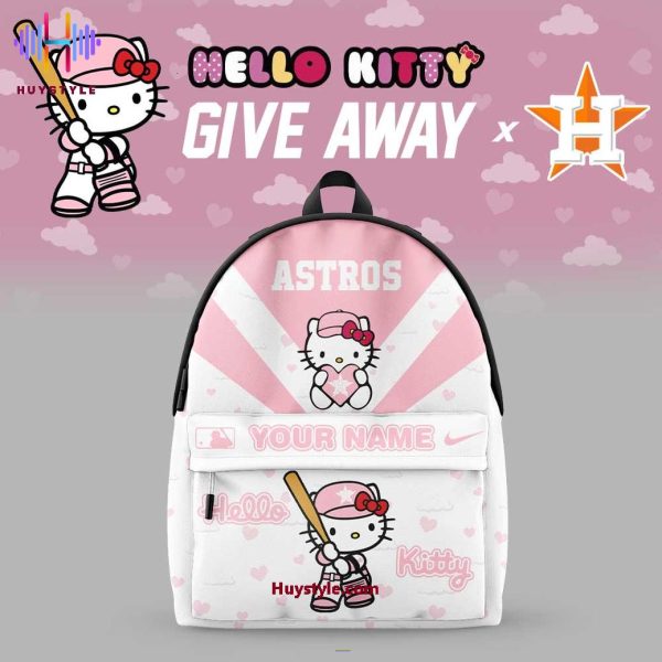 Houston Astros Hello Kitty Give Away Custom Name Limited Edition Backpack