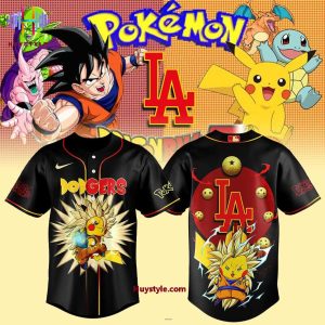 Los Angeles Dodgers x Pokemon & DragonBall 2025 Special Edition Baseball Jersey