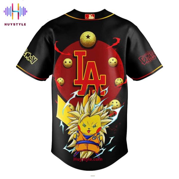 Los Angeles Dodgers x Pokemon & DragonBall 2025 Special Edition Baseball Jersey