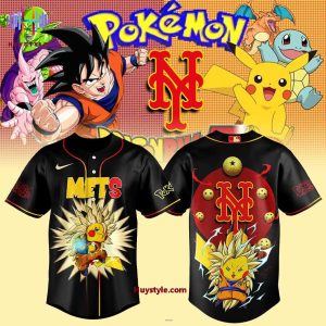 New York Mets x Pokemon & DragonBall 2025 Special Edition Baseball Jersey