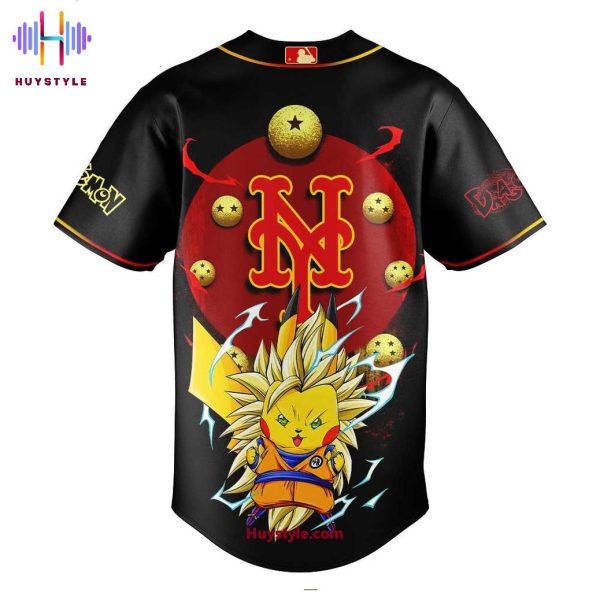 New York Mets x Pokemon & DragonBall 2025 Special Edition Baseball Jersey