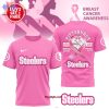Philadelphia Phillies 2025 Breast Cancer Awareness Month Custom Name 3D T-Shirt