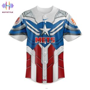 New York Mets x Captain America Marvel Super Heroes Day 2025 Baseball Jersey