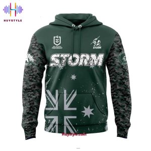 Melbourne Storm x Bluey & Bingo Anzac Day 2025 We Will Remember Them Special Edition Hoodie