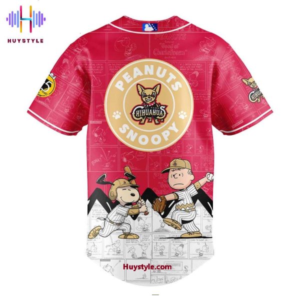El Paso Chihuahuas 2025 Special Snoopy Edition Baseball Jersey