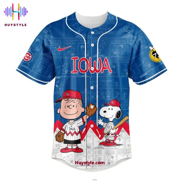 Iowa Cubs 2025 Special Snoopy Edition Baseball Jersey