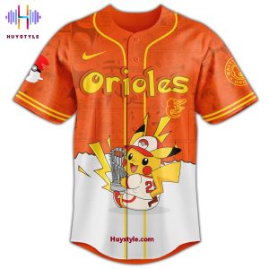 2025 Baltimore Orioles x Pokemon Night Custom Name Special Edition Baseball Jersey