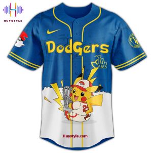 2025 Los Angeles Dodgers x Pokemon Night Custom Name Special Edition Baseball Jersey