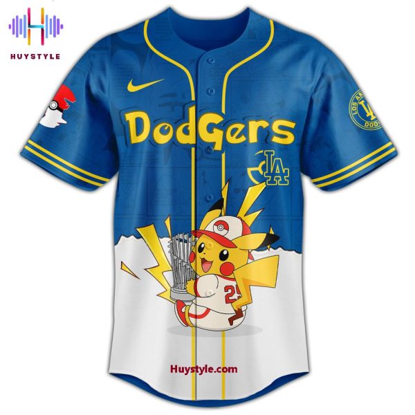 2025 Los Angeles Dodgers x Pokemon Night Custom Name Special Edition Baseball Jersey