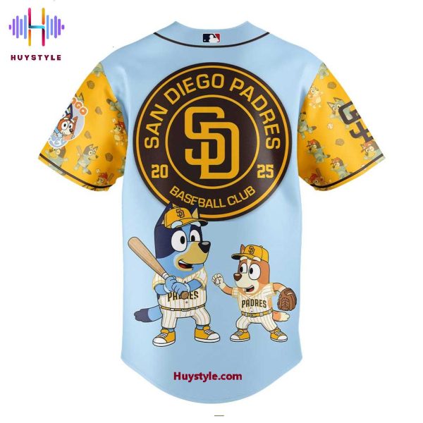 2025 San Diego Padres x Bluey & Bingo Limited Edition Baseball Jersey