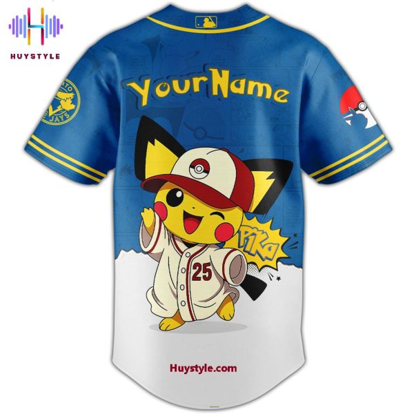 2025 Toronto Blue Jays x Pokemon Night Custom Name Special Edition Baseball Jersey