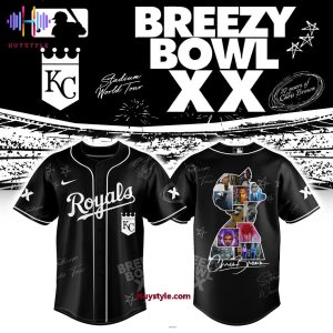Kansas City Royals x Chris Brown Breezy Bowl XX Special Edition Baseball Jersey