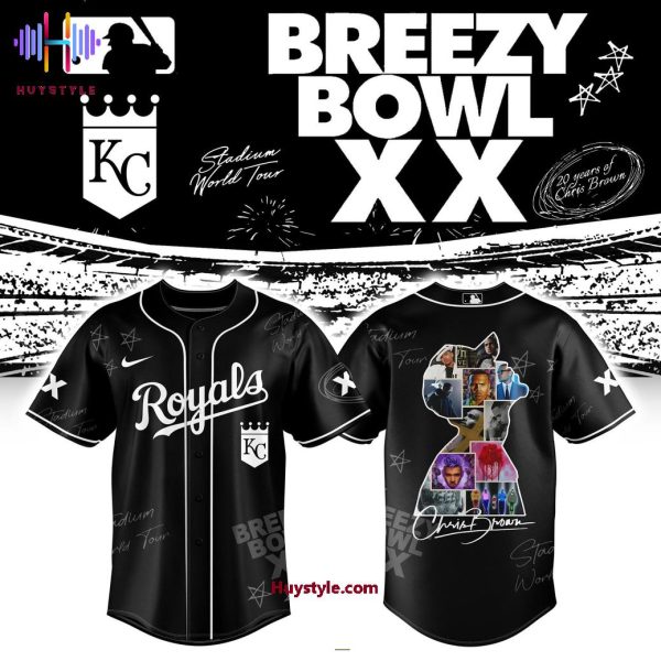 Kansas City Royals x Chris Brown Breezy Bowl XX Special Edition Baseball Jersey