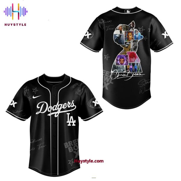 Los Angeles Dodgers x Chris Brown Breezy Bowl XX Special Edition Baseball Jersey