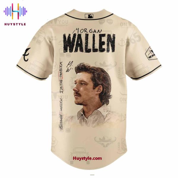 Atlanta Braves x Morgan Wallen I’m The Problem Tour 2025 Baseball Jersey