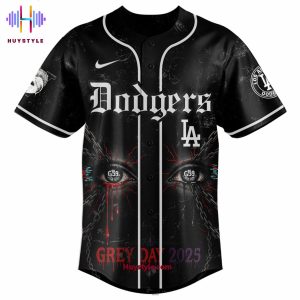 Los Angeles Dodgers x $uicideboy$ 2025 Grey Day Baseball Jersey