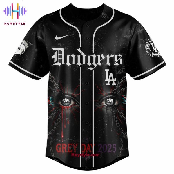 Los Angeles Dodgers x $uicideboy$ 2025 Grey Day Baseball Jersey