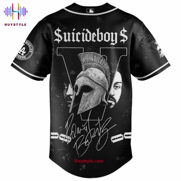 Los Angeles Dodgers x $uicideboy$ 2025 Grey Day Baseball Jersey