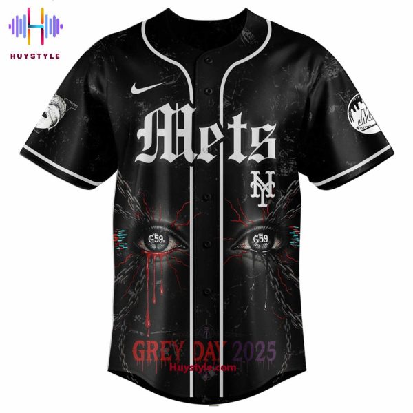 New York Mets x $uicideboy$ 2025 Grey Day Baseball Jersey