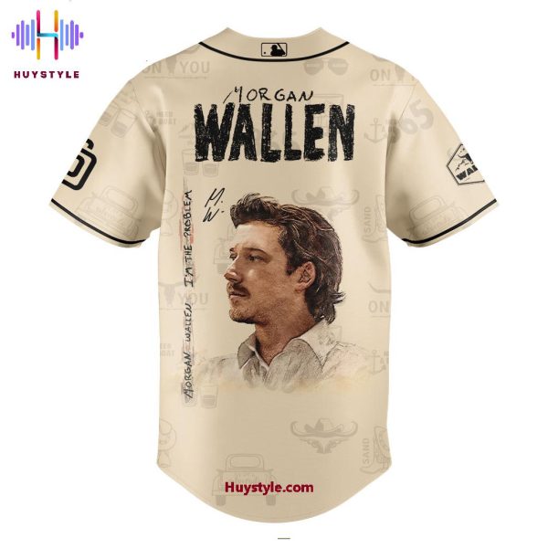 San Diego Padres x Morgan Wallen I’m The Problem Tour 2025 Baseball Jersey