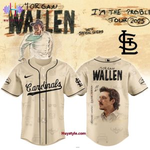 St.Louis Cardinals x Morgan Wallen I’m The Problem Tour 2025 Baseball Jersey