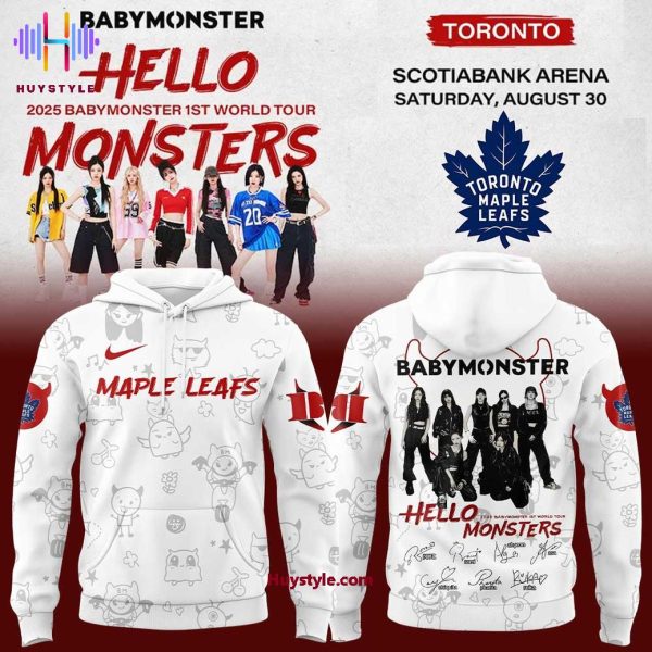 Toronto Maple Leafs x 2025 BabyMonster 1st World Tour Limited Edition Hoodie