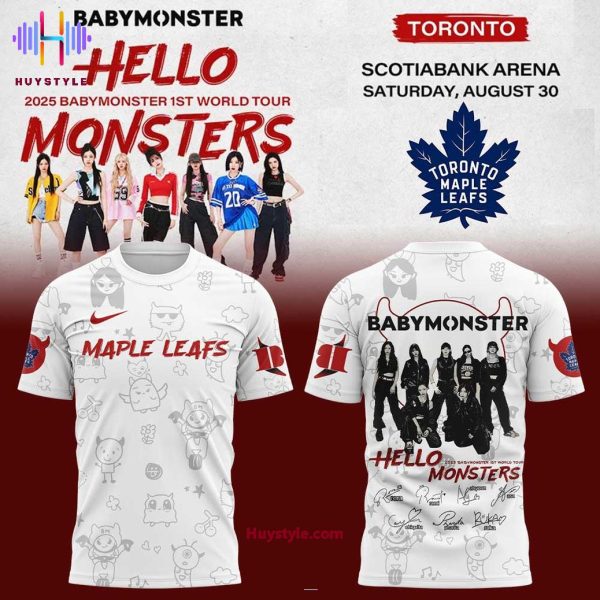 Toronto Maple Leafs x 2025 BabyMonster 1st World Tour Limited Edition Hoodie